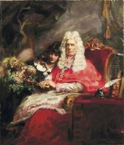 Ritratto Di Cardinale Oil Painting by Sinibaldo Tordi