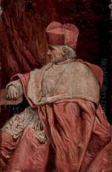 Cardinale Oil Painting by Sinibaldo Tordi