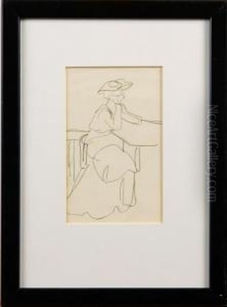 Nattcafe Oil Painting by Axel Torneman