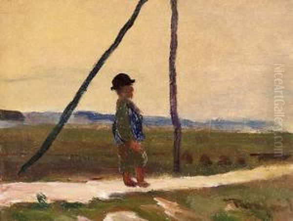 Alfoldi Taj Alakkal Oil Painting by Janos Tornyai