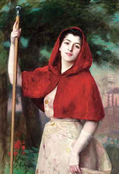 On the way to the Ball Oil Painting by Jose Frappa