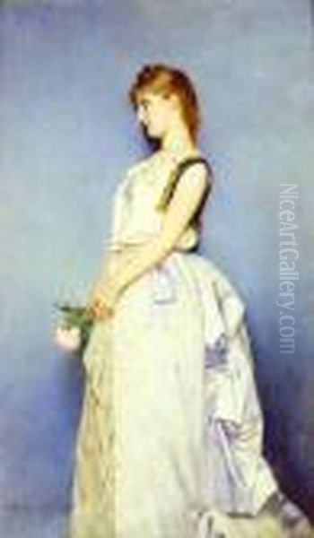 Sweet Memories Oil Painting by Toulmouche Auguste