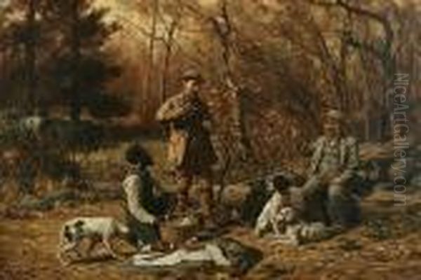 Hunter's Rest Oil Painting by John Martin Tracy