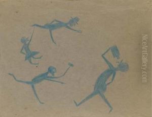 Untitled Oil Painting by Bill Traylor
