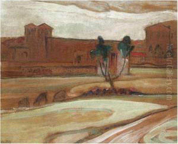 Landscape Oil Painting by Theofrastos Triantafyllidis