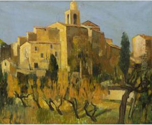 Corfu Oil Painting by Theofrastos Triantafyllidis