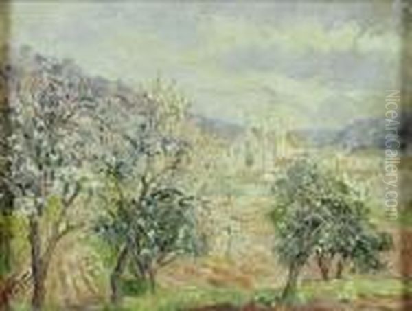 Amendoeiras (alte) Oil Painting by Falcao Trigoso