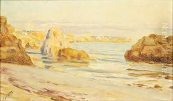 Vista De Praia Oil Painting by Falcao Trigoso