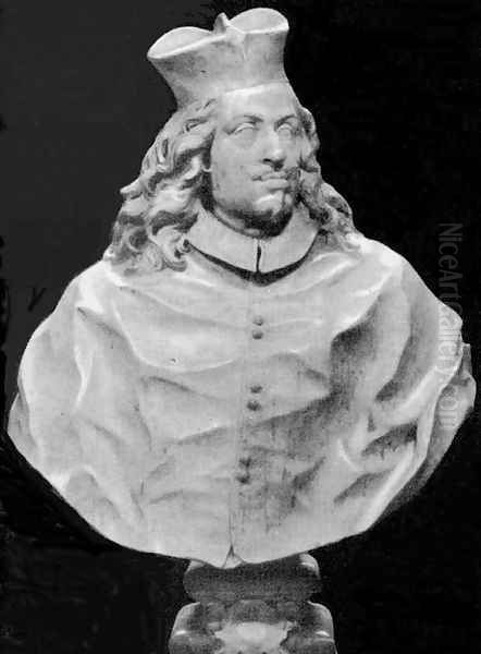 Bust of Cardinal Gian Carlo de' Medici Oil Painting by Giambattista Foggini