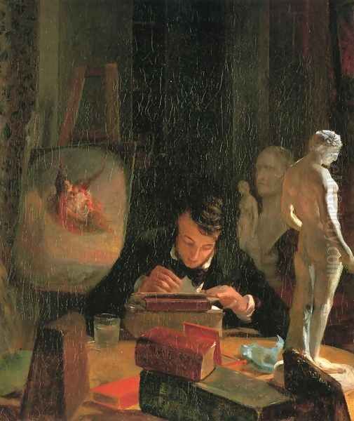 Godfrey Frankenstein Oil Painting by John Peter Frankenstein