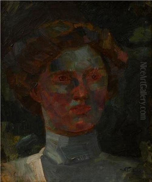 Untitled (portrait) Oil Painting by Wilhelm Heinrich Trutbner