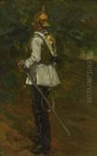 Gardekurassier Oil Painting by Wilhelm Heinrich Trutbner