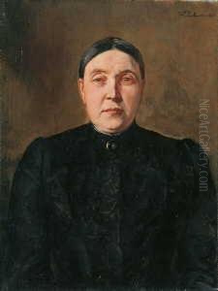 Signiert Und Datiert Oben Rechts: W. Trubner. Oil Painting by Wilhelm Heinrich Trutbner