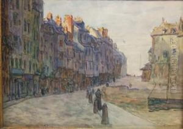Honfleur Oil Painting by Fernand Fortune Truffaut