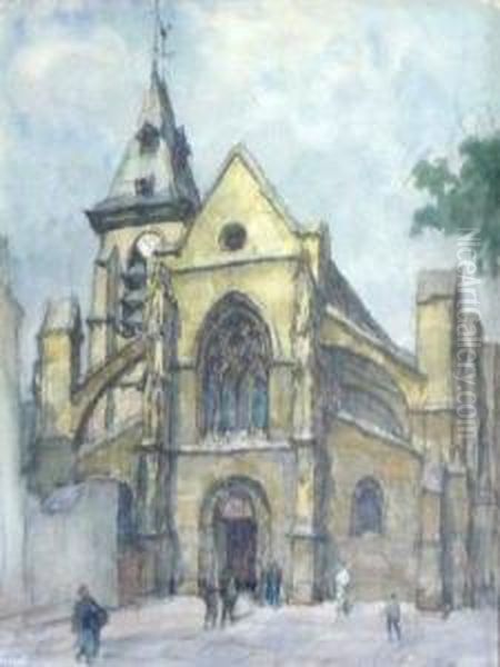 Eglise Saint Medard Oil Painting by Fernand Fortune Truffaut