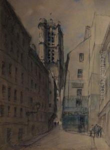 Tour Saint Gervais Oil Painting by Fernand Fortune Truffaut