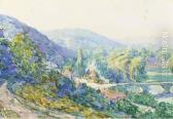 Vue D'acquigny Oil Painting by Fernand Fortune Truffaut
