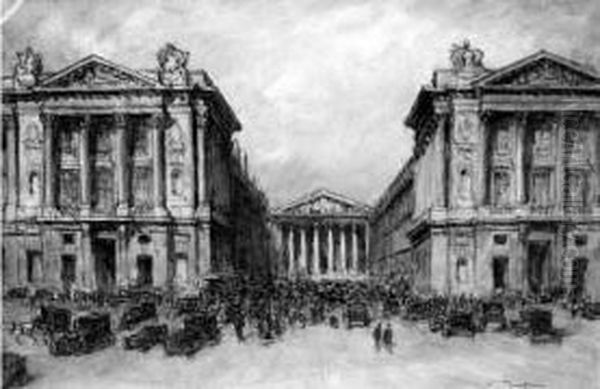 Paris - Le Palais Gabriel Oil Painting by Fernand Fortune Truffaut