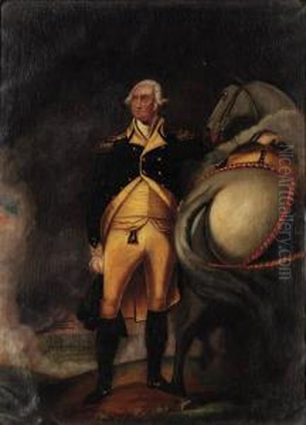 Portrait Of George Washington Oil Painting by John Trumbull