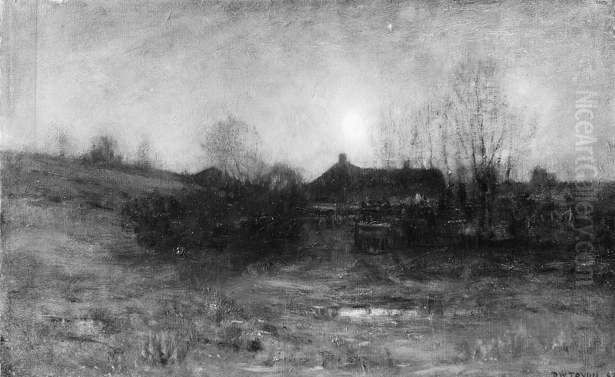 Moonlight Oil Painting by Dwight William Tryon