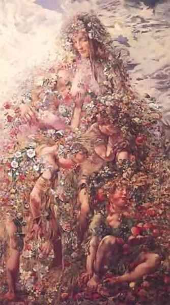 Nature 1897 Oil Painting by Leon Frederic