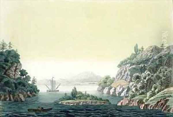 View of the Potomac river near Mount Vernon Oil Painting by Paolo Fumagalli