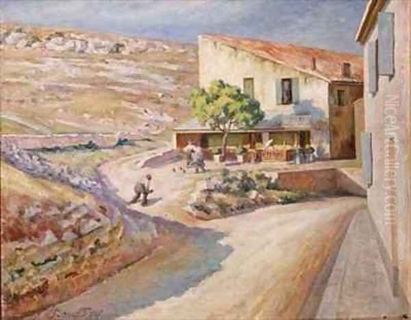 A Game of Bowls Oil Painting by Roger Fry