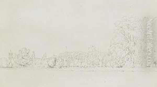 Christchurch Meadow, Oxford Oil Painting by William Turner