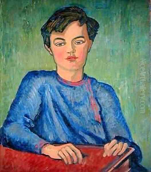 Portrait of Julian the Artists Son Oil Painting by Roger Fry