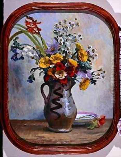 Summer Flowers Oil Painting by Roger Fry