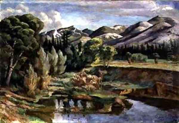 Scene in France Oil Painting by Roger Fry