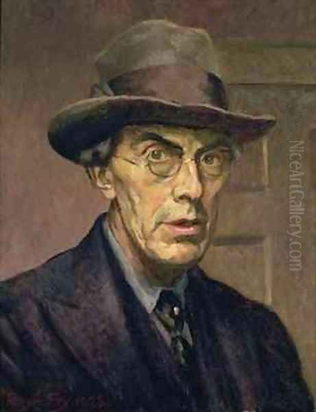 Self portrait Oil Painting by Roger Fry