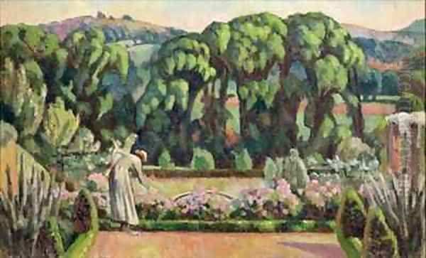 The Artists Garden at Durbins Oil Painting by Roger Fry