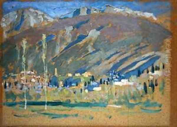 Landscape in the South of France Oil Painting by Roger Fry