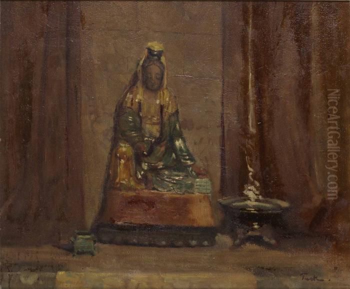 Chinese Divinity Oil Painting by Arnold Turtle