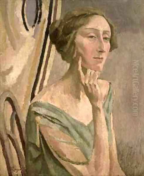 Portrait of Edith Sitwell 1887-1964 Oil Painting by Roger Fry