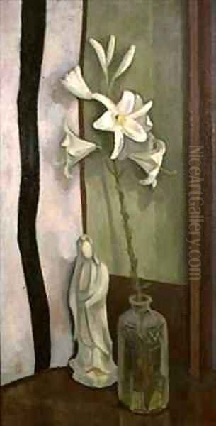 Lilies Oil Painting by Roger Fry