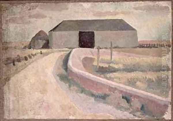The Barn Oil Painting by Roger Fry