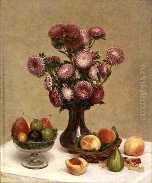 Still life Oil Painting by Theodore Fantin-Latour