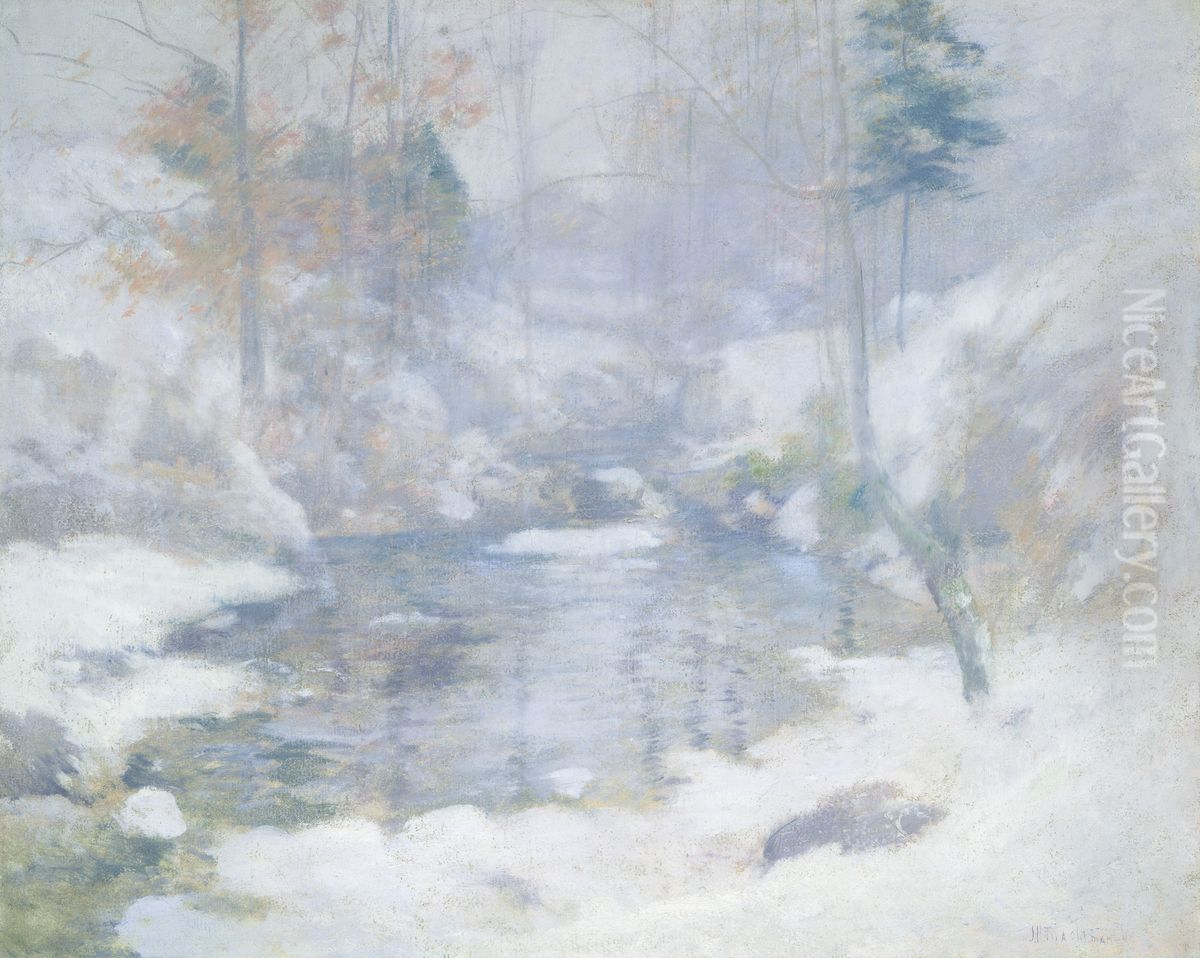 Winter Harmony Oil Painting by John Henry Twachtman