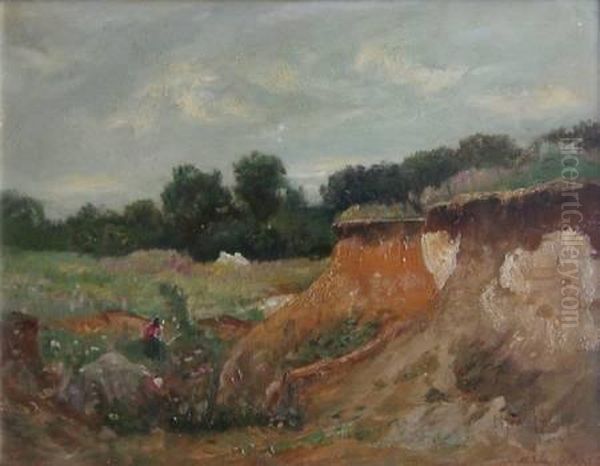 Studierte In Budapest, Munchen Und Paris Oil Painting by Ignac Ujvary