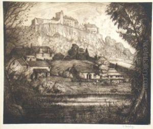 Moonlit Pines Oil Painting by Yoshijiro Urushibara