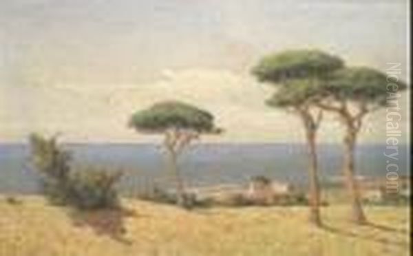 Veduta Della Maremma Oil Painting by Memo Vagaggini