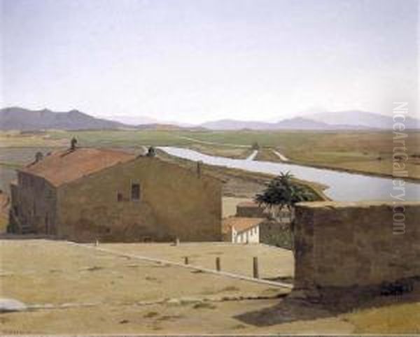 Castiglione Della Pescaia Oil Painting by Memo Vagaggini