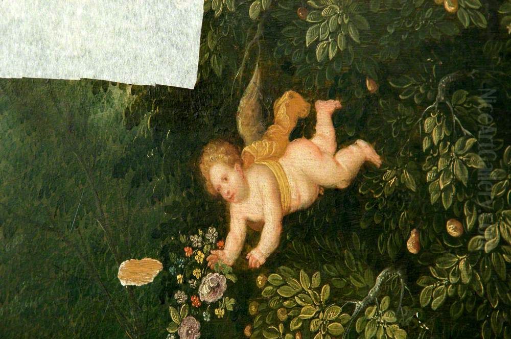 The Rest On The Flight Into Egypt Oil Painting by Pieter Van Avont