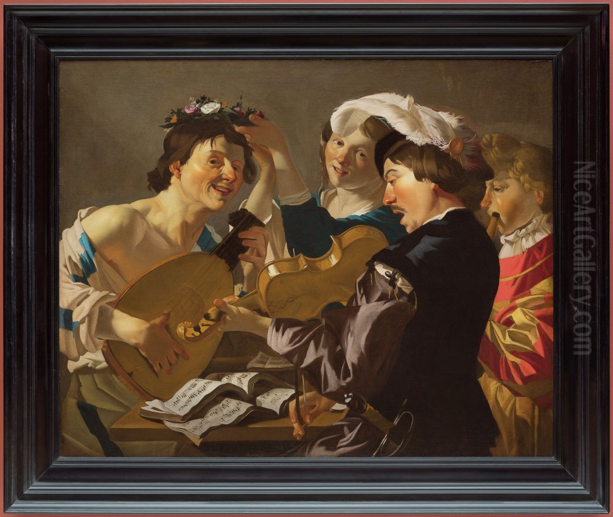 The Concert Oil Painting by Dirck Van Baburen