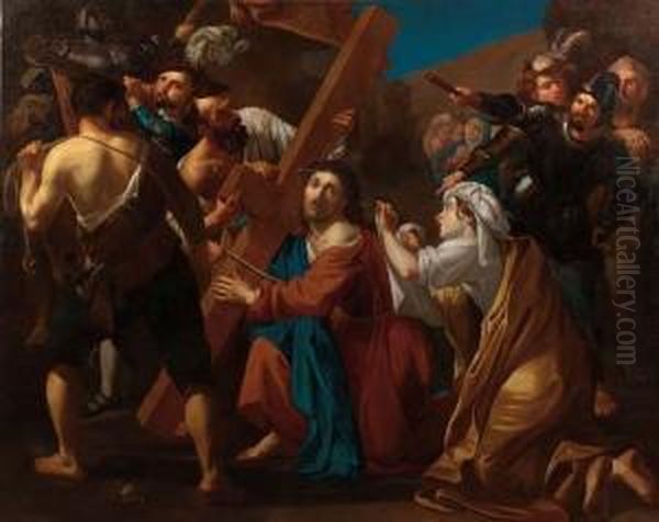 Cristo Che Porta La Croce Oil Painting by Dirck Van Baburen