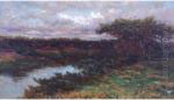 Cloudy Afternoon Oil Painting by Robert Ward Van Boskerck