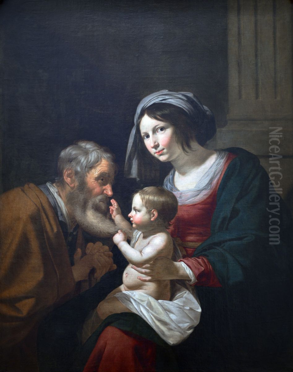 The Holy Family Oil Painting by Jan Van Bijlert