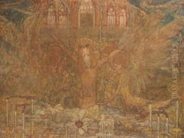 Christ Oil Painting by Henri Van Daalhoff